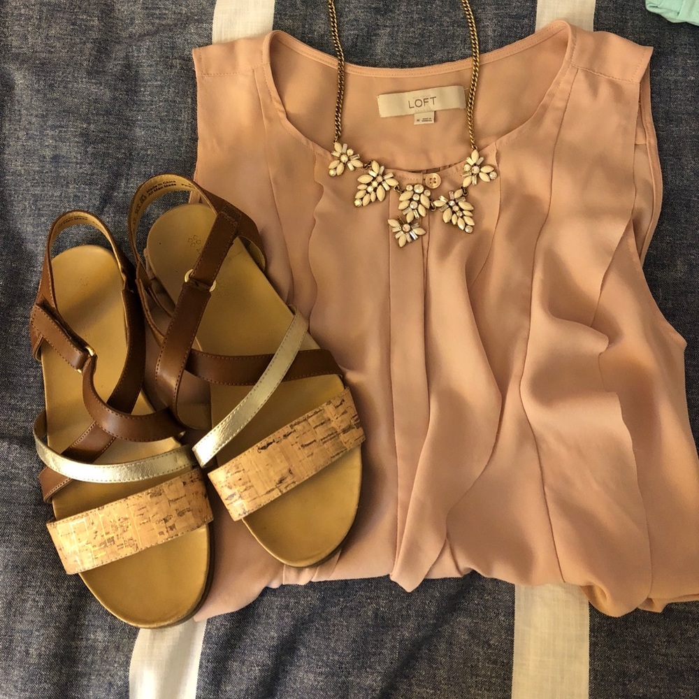 Blush Ruffle Blouse